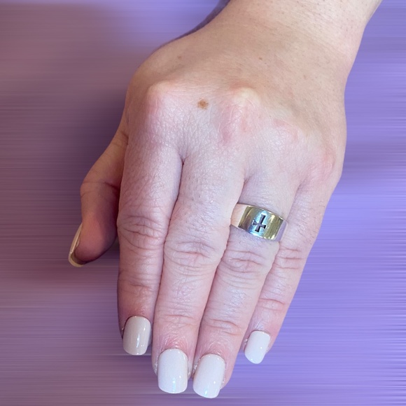 James Avery Narrow Crosslet ring, silver - Picture 1 of 5